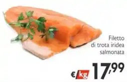 SuperW Filetto di trota iridea salmonata offerta