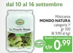 SuperW Le Fresche Bontà Misticanza MONDO NATURA offerta