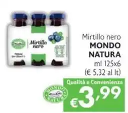 SuperW Mirtillo nero MONDO NATURA offerta