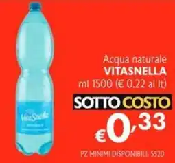 SuperW Acqua naturale Vitasnella offerta
