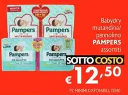 SuperW Babydry mutandina/ pannolino PAMPERS assortiti offerta