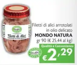 SuperW Filetti di Alici Mondo Natura offerta