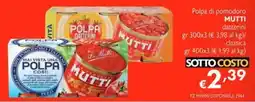 SuperW Polpa di pomodoro Mutti offerta