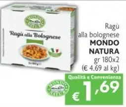 SuperW Ragù alla Bolognese Mondo Natura offerta