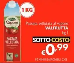 SuperW Passata vellutata Valfrutta offerta