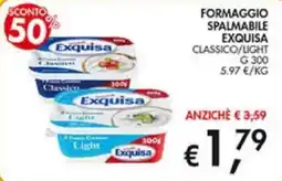 Superstore Coal Formaggio spalmabile Exquisa Classico/Light offerta