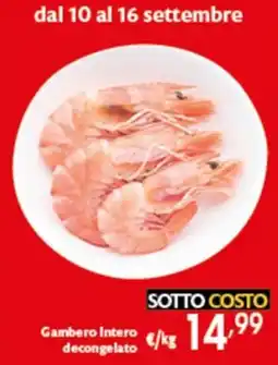 Spak Supermercati Gambero Intero decongelato offerta