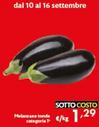 Melanzane tonde categoria 1ª