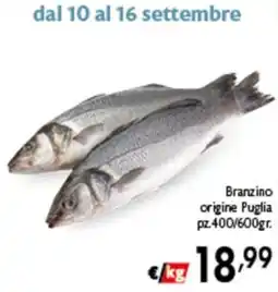 Spak Supermercati Branzino origine Puglia offerta