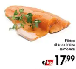 Spak Supermercati Filetto di trota iridea salmonata offerta