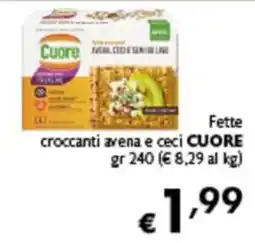 Spak Supermercati Fette croccanti avena e ceci CUORE offerta