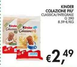 Superstore Coal Kinder Colazione Più offerta