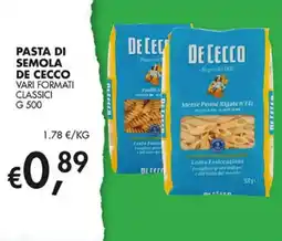Superstore Coal Pasta di semola De Cecco offerta