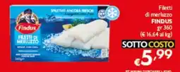 Spak Supermercati Filetti di merluzzo Findus offerta