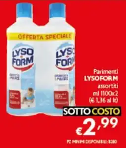 Spak Supermercati Pavimenti LYSOFORM offerta