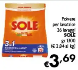 Spak Supermercati Polvere per lavatrice SOLE offerta