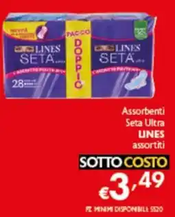Spak Supermercati Assorbenti Seta Ultra LINES assortiti offerta