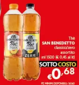 Spak Supermercati The San Benedetto classico/zero offerta