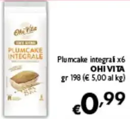 Spak Supermercati Plumcake integrale Ohi Vita offerta