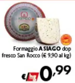 Spak Supermercati Formaggio Asiago dop fresco San Rocco offerta