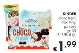 SuperW Kinder choco fresh offerta