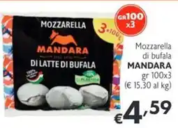 SuperW Mozzarella di bufala Mandara offerta