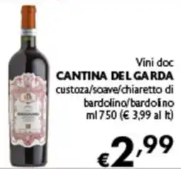 Spak Supermercati Cantina del Garda Vini doc offerta