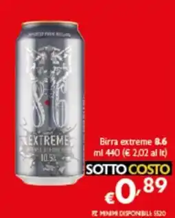Spak Supermercati Birra extreme 8.6 offerta
