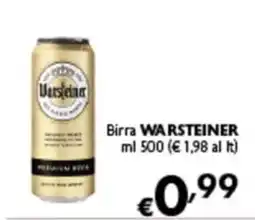 Spak Supermercati Birra Warsteiner offerta