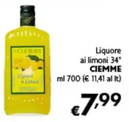 Spak Supermercati Liquore ai limoni CIEMME offerta