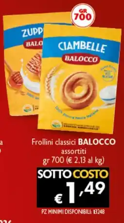 Spak Supermercati Frollini classici BALOCCO offerta