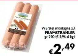 Spak Supermercati Wurstel montagna PRAMSTRAHLER offerta