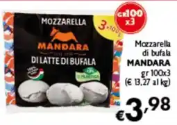 Spak Supermercati Mozzarella di bufala Mandara offerta