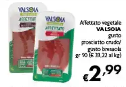 Spak Supermercati Affettato vegetale VALSOIA offerta