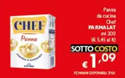 Spak Supermercati Panna Chef offerta
