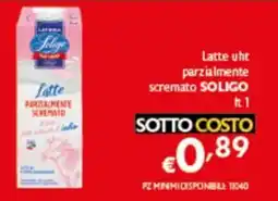Spak Supermercati Latte parzialmente scremato Soligo offerta