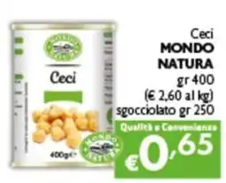 Spak Supermercati Ceci MONDO NATURA offerta