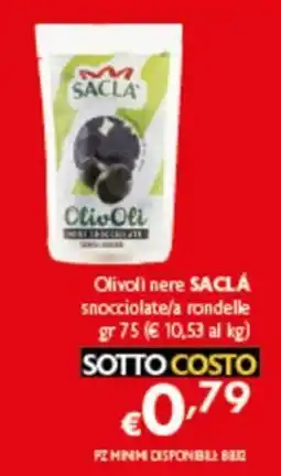 Spak Supermercati Olivi nere SAACLÁ offerta