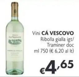 SuperW Vini CÁ VESCOVO offerta