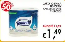 Superstore Coal Carta igienica Tenderly carezza di latte offerta