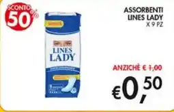 Superstore Coal Assorbenti lines lady offerta