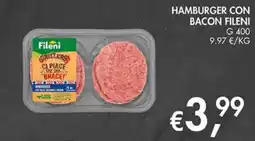 Superstore Coal Hamburger con bacon Fileni offerta