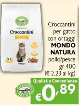 Maxi Family Crocchettini per gatto con ortaggi Mondo Natura offerta