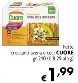 Maxi Family Fette croccanti avena e ceci Cuore offerta