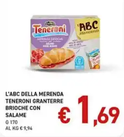 Maxi Coal L'ABC della merenda Teneroni brioche con salame offerta