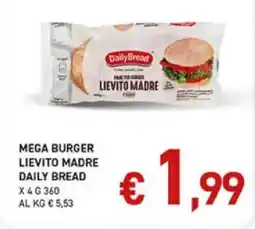 Maxi Coal Mega burger lievito madre daily bread offerta