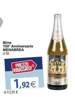 Docks Cash&Carry Birra 150° Anniversario Menabrea offerta