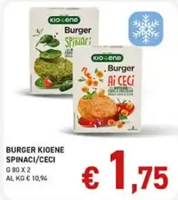 Maxi Coal Burger Kioene Spinaci/Ceci offerta