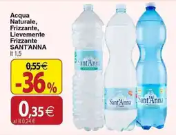 Docks Cash&Carry Acqua Naturale, Frizzante, Lievemente Frizzante Sant'Anna offerta
