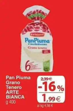 Docks Cash&Carry Pan Piuma Grano Tenero ARTE BIANCA offerta